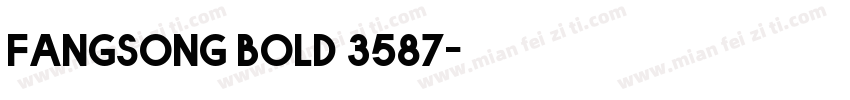 fangsong bold 3587字体转换